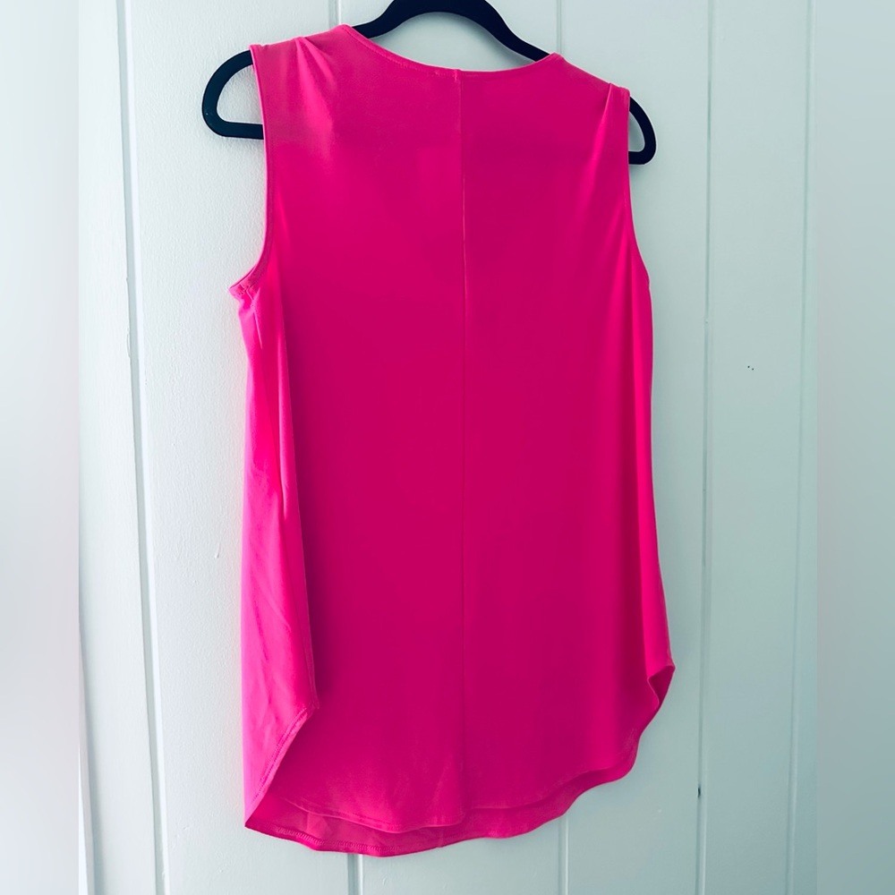 NWT Joseph Ribkoff Bright Fuchsia Sleeveless Blouse / 10 - Picture 2 of 8
